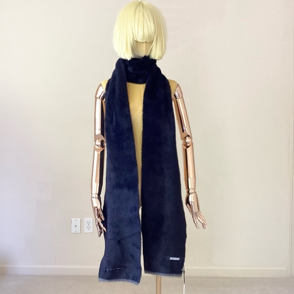 Jacquemus L’Echarpe Neve Black Scarf - Picture 1 of 7